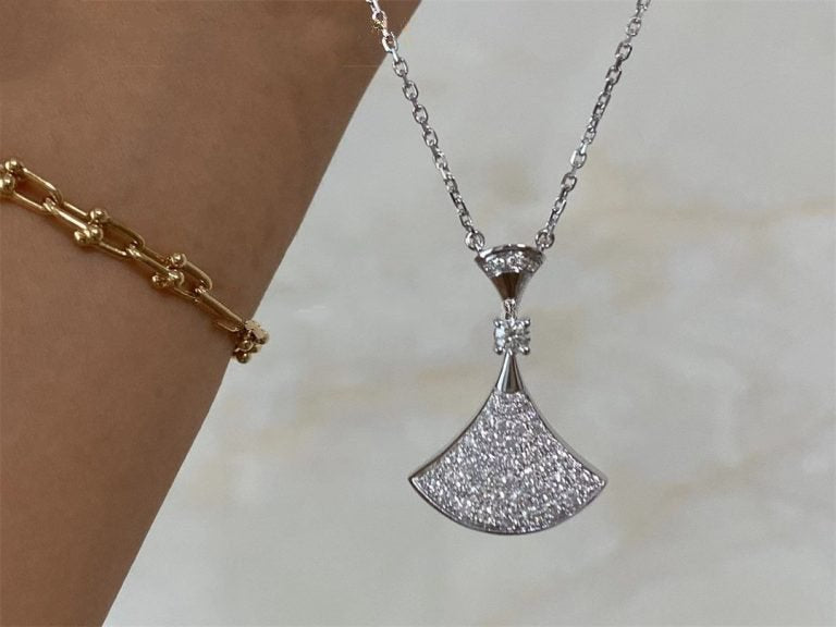 [Charm Aries Jewelry]DREAM NECKLACE SILVER FULL DIAMOND