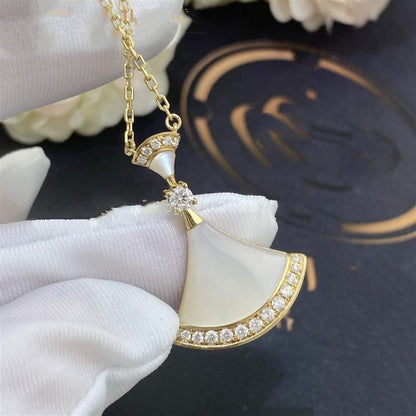 [Charm Aries Jewelry]DREAM NECKLACE MOP GOLD DIAMOND