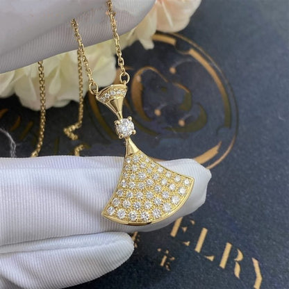 [Charm Aries Jewelry]DREAM NECKLACE GOLD FULL DIAMOND