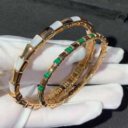 [Charm Aries Jewelry]SERPENTI BRACELET PINK GOLD MOP