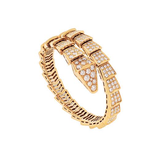 [Charm Aries Jewelry]SERPENTI BRACELET 8MM GOLD DIAMOND