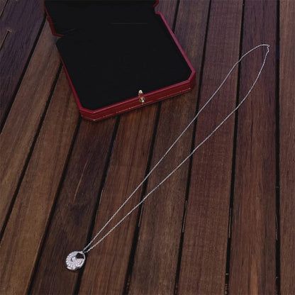 [Charm Aries Jewelry]AMULETTE SILVER FULL DIAMOND NECKLACE
