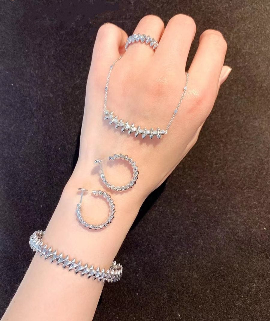 [Charm Aries Jewelry]CLASH SILVER BRACELET