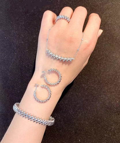 [Charm Aries Jewelry]CLASH SILVER BRACELET
