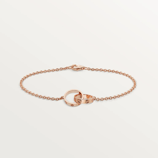 [Charm Aries Jewelry]LOVE BRACELET DOUBLE RING