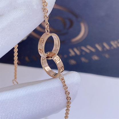 [Charm Aries Jewelry]LOVE BRACELET DOUBLE RING