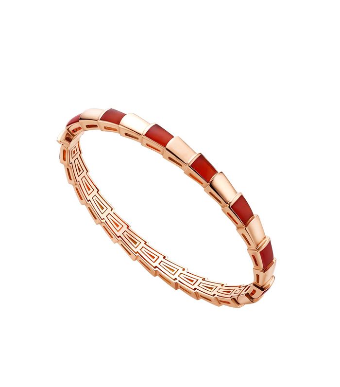 [Charm Aries Jewelry]SERPENTI BRACELET PINK GOLD RUBELLITE
