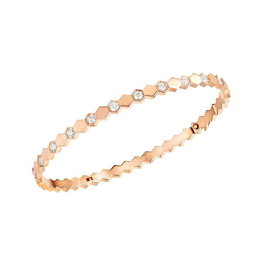 [Charm Aries Jewelry]BEE LOVE PINK GOLD DIAMOND BRACELET