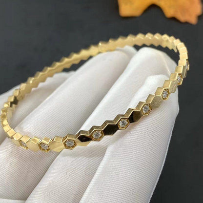 [Charm Aries Jewelry]BEE LOVE GOLD DIAMOND BRACELET