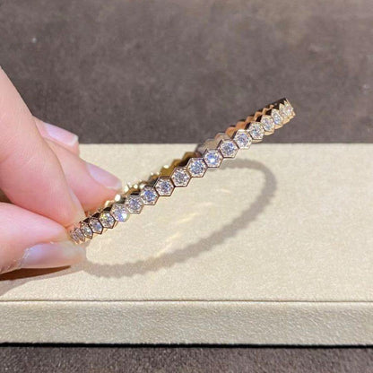 [Charm Aries Jewelry]BEE LOVE GOLD BRACELET FULL DIAMOND