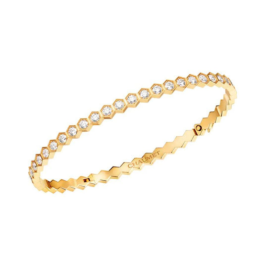 [Charm Aries Jewelry]BEE LOVE GOLD BRACELET FULL DIAMOND