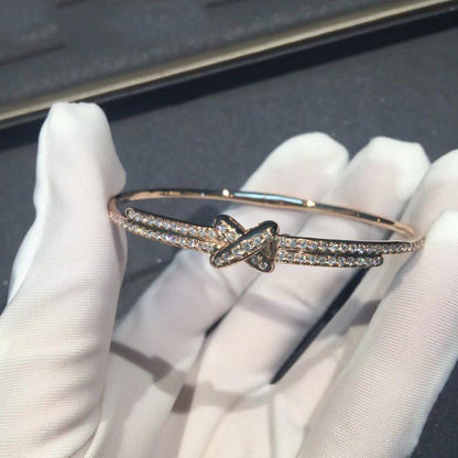[Charm Aries Jewelry]JEUX DE BRACELET DIAMONDS PINK GOLD