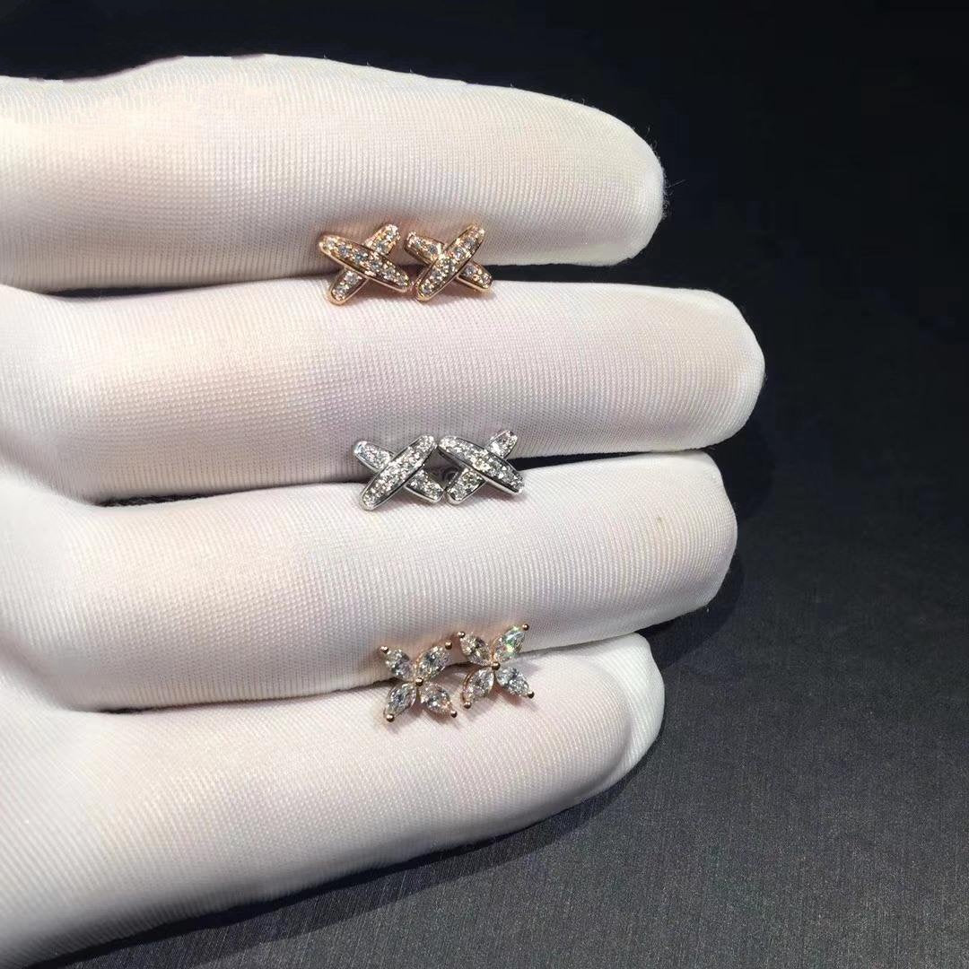 [Charm Aries Jewelry]JEUX DE DIAMOND EARRINGS