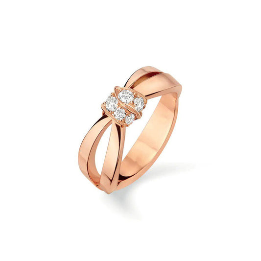 [Charm Aries Jewelry]LIENS RING PINK GOLD DIAMOND