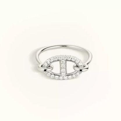 [Charm Aries Jewelry]RONDE SMALL SILVER DIAMOND RING