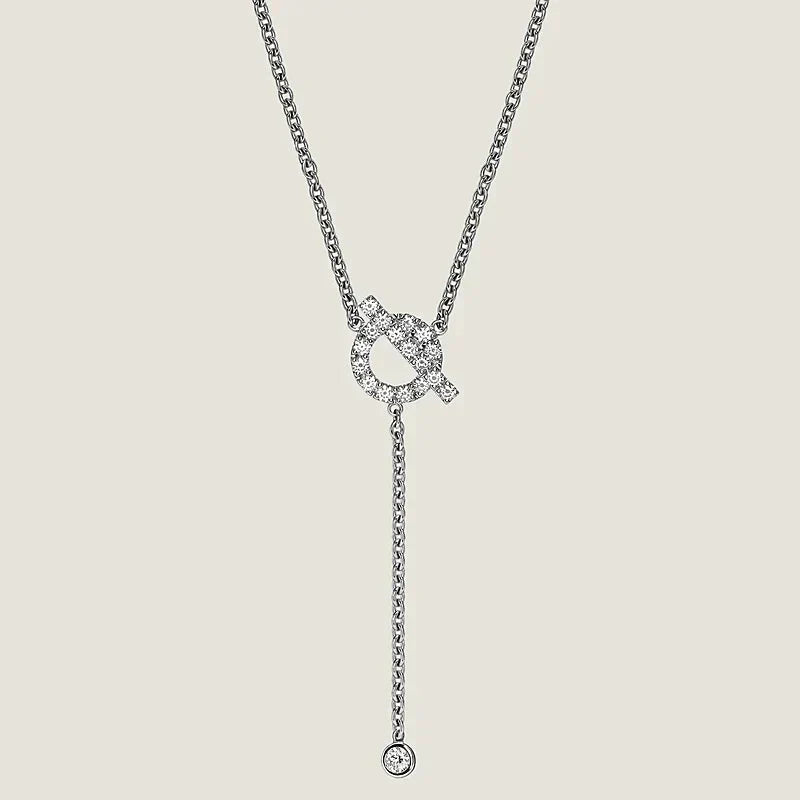 [Charm Aries Jewelry]FINESSE SILVER DIAMOND NECKLACE