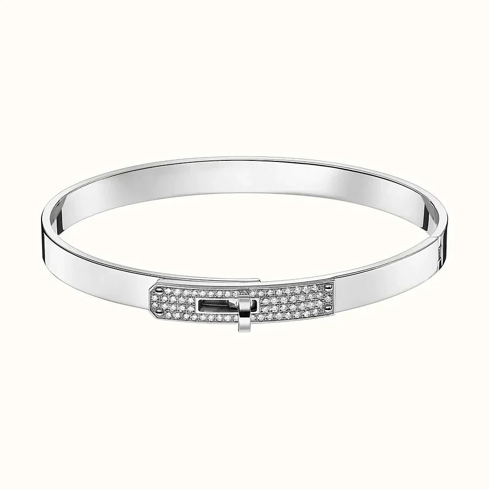 [Charm Aries Jewelry]KELLY SILVER DIAMOND BRACELET