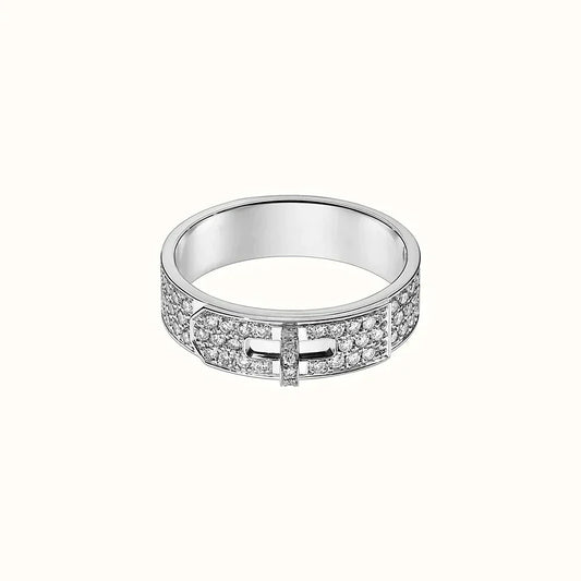 [Charm Aries Jewelry]KELLY SILVER DIAMOND RING