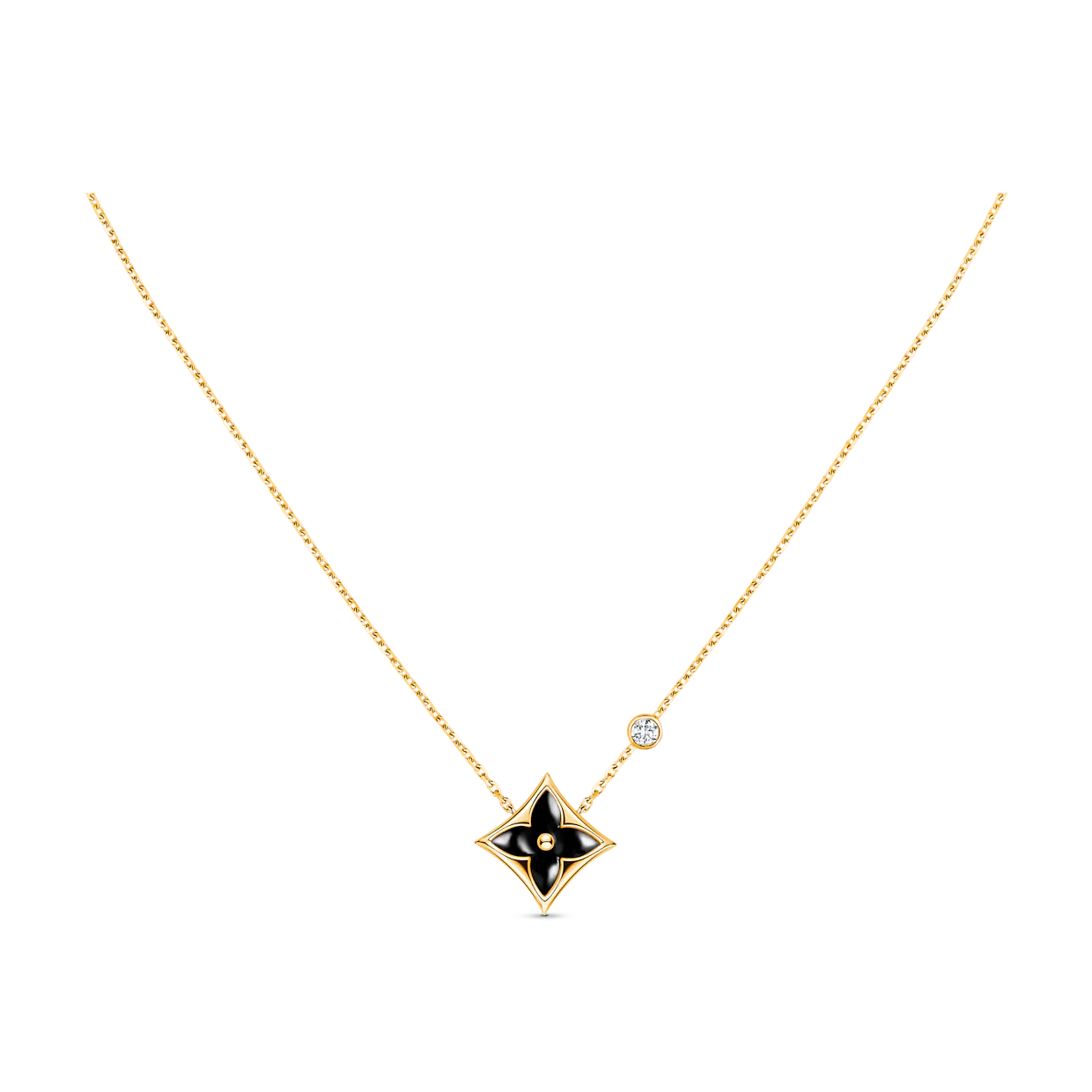 [Charm Aries Jewelry]STAR BLACK MOP NECKLACE