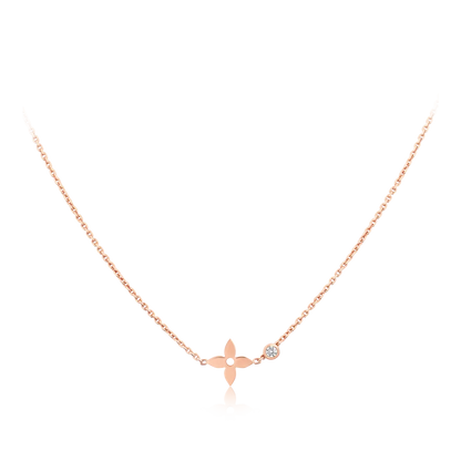 [Charm Aries Jewelry]BLOSSOM PENDANT PINK GOLD AND DIAMOND