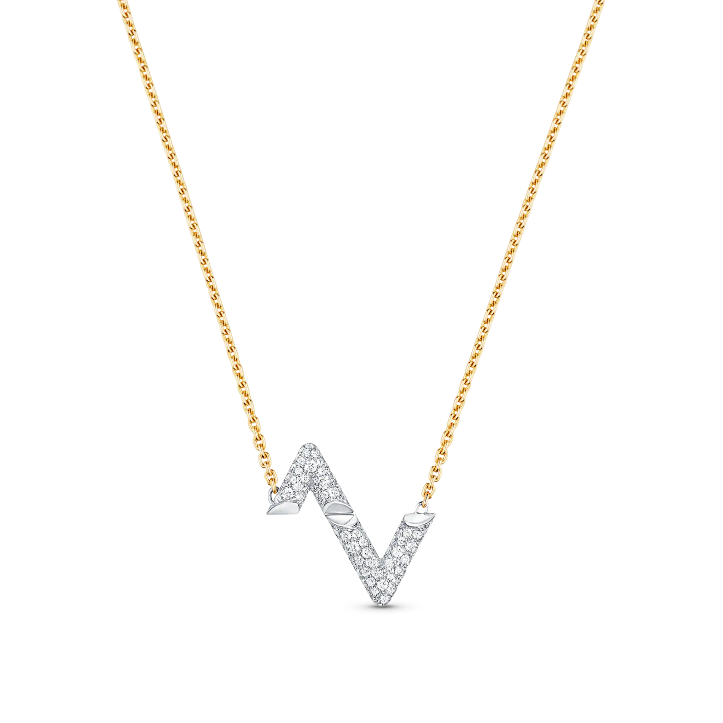 [Charm Aries Jewelry]VOLT SILVER DIAMOND PEDANT NECKLACE