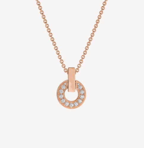 [Charm Aries Jewelry]GARI NECKLACE PINK GOLD DIAMOND
