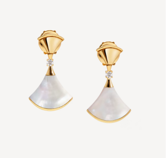 [Charm Aries Jewelry]DREAM MOP 1 DIAMOND EARRINGS