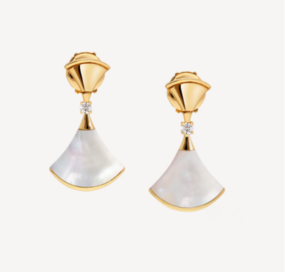 [Charm Aries Jewelry]DREAM MOP 1 DIAMOND EARRINGS