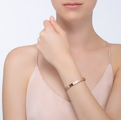 [Charm Aries Jewelry]LOVE BRACELET 6.1MM 4 DIAMONDS