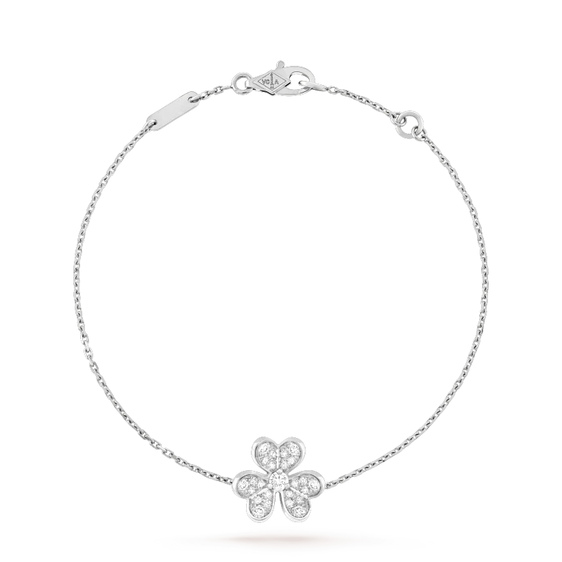 [Charm Aries Jewelry]FRIVOLE SILVER FLOWER DIAMOND BRACELET