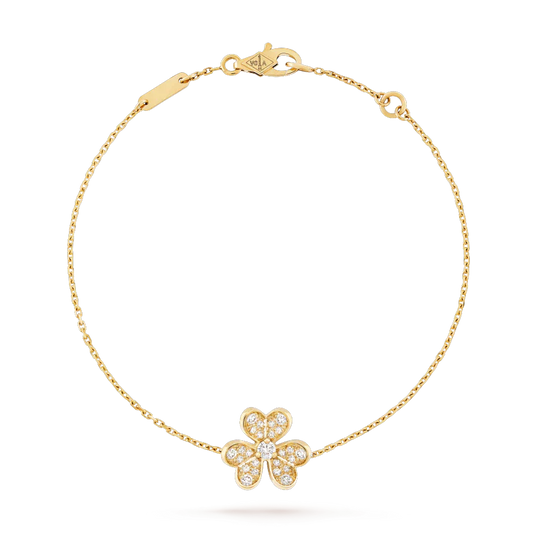 [Charm Aries Jewelry]FRIVOLE GOLD FLOWER DIAMOND BRACELET