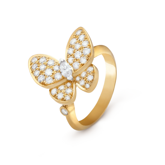 [Charm Aries Jewelry]BUTTERFLY DIAMOND RING