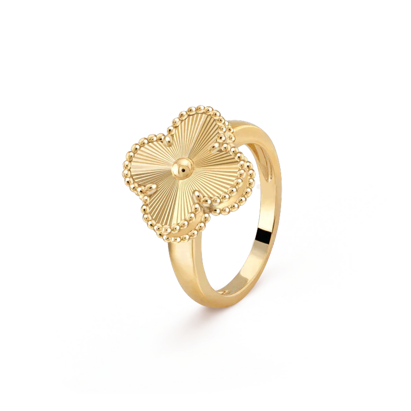 [Charm Aries Jewelry]CLOVER GOLD RING