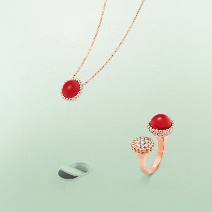 [Charm Aries Jewelry]PERLEE COULEURS DIAMOND ROSE GOLD BETWEEN THE FINGER RING