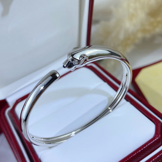 [Charm Aries Jewelry]PANTHERE SILVER OPEN BRACELET
