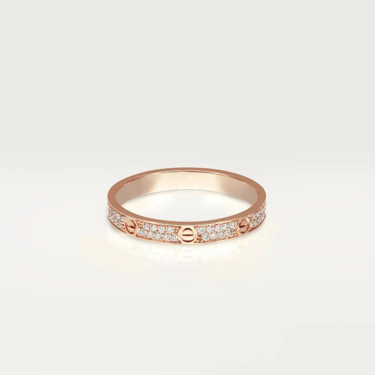 [Charm Aries Jewelry]LOVE RING 2.65MM DIAMOND